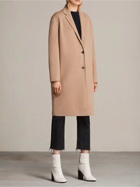 ALLSAINTS Anya Wool Blend Coat